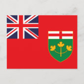 ONTARIO FLAG BRIEFKAART (Voorkant)