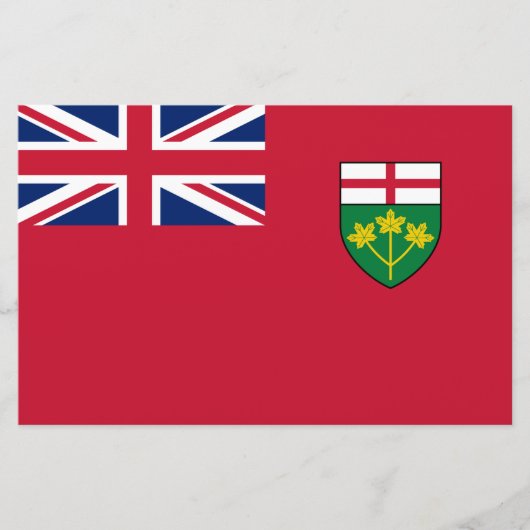 Ontario Flag Briefpapier (Voorkant)