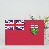 Ontario Flag Briefpapier (Staand voorkant)