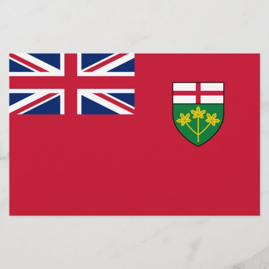 Ontario Flag Briefpapier (Voorkant)