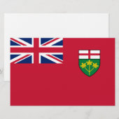 Ontario Flag Briefpapier (Voorkant / Achterkant)