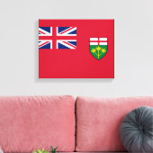 Ontario Flag Canvas Afdruk (Insitu (Woonkamer))