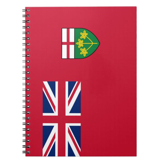 Ontario Flag Notitieboek (Voorkant)