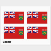 Ontario Flag Rechthoekige Sticker (Vel)