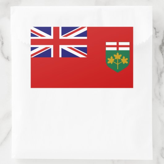 Ontario Flag Rechthoekige Sticker (Tas)
