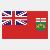 Ontario Flag Rechthoekige Sticker (Voorkant)