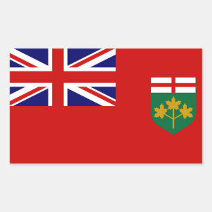 Ontario Flag Rechthoekige Sticker