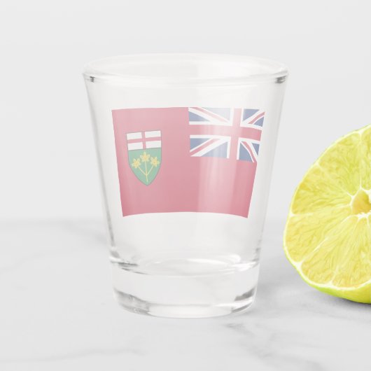 Ontario Flag Shot Glas (Achterkant)