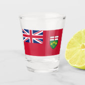Ontario Flag Shot Glas (Voorkant)