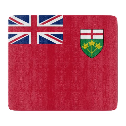 Ontario Flag Snijplank (Voorkant)