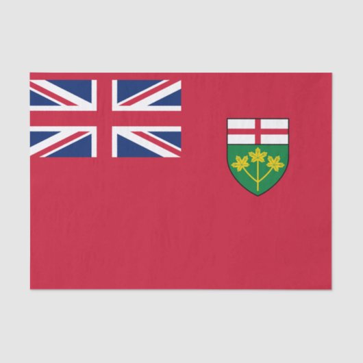 Ontario Flag Tissuepapier (Voorkant)