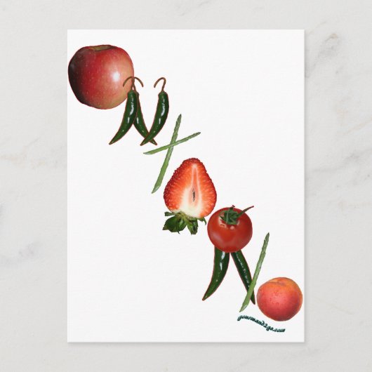 Ontario groenten en fruit briefkaart (Voorkant)