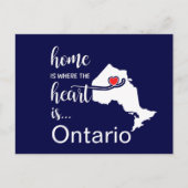 Ontario Home is waar het hart ligt Briefkaart (Voorkant)