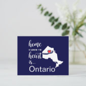Ontario Home is waar het hart ligt Briefkaart (Staand voorkant)
