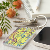 Ontario Intl. Luchthavendiagram/taxisdiagram Sleutelhanger (Voorkant Rechts)