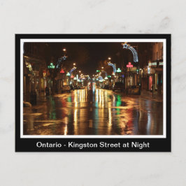 Ontario, Kingston Street in Night Briefkaart