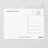 Ontario, Kingstonstraat 's nachts Briefkaart (Achterkant)