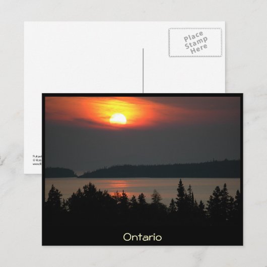 Ontario - Lake Superior Sunset - Briefkaart (Voorkant / Achterkant)