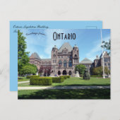 Ontario Legislative Building Ontario Canada Briefkaart (Voorkant / Achterkant)