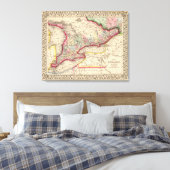 Ontario Map door Mitchell Canvas Afdruk (Insitu (Slaapkamer))