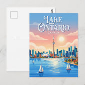 Ontario-meer Canada Briefkaart (Voorkant / Achterkant)