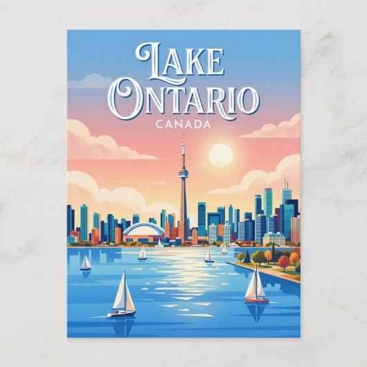 Ontario-meer Canada Briefkaart (Voorkant)