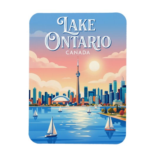 Ontario-meer Canada Magneet (Verticaal)