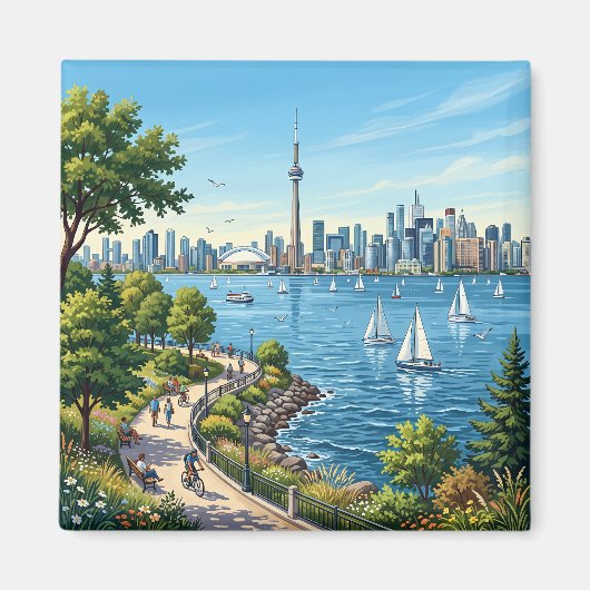 Ontario-meer Canada Magneet (Voorkant)