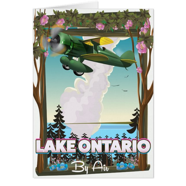 Ontario-meer Noord-Amerikaanse vluchtposter (Voorkant)