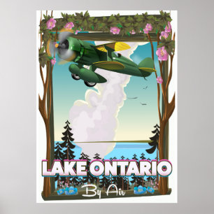 Ontario-meer Noord-Amerikaanse vluchtposter Poster