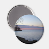 Ontario-meer overdag magneet (Voorkant / Achterkant)