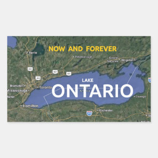Ontario-meer rechthoekige sticker
