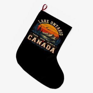 Ontario meer toen nu altijd canada retro grote kerstsok