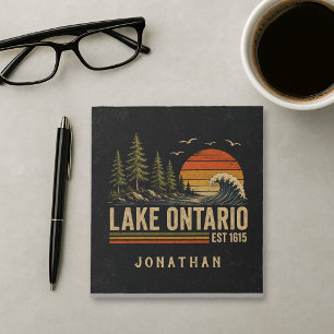 Ontario Meer Vintage Grote Meren Meer Leven Notitieblok
