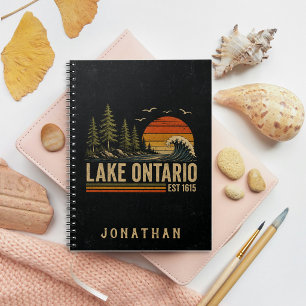 Ontario Meer Vintage Grote Meren Meer Leven Notitieboek