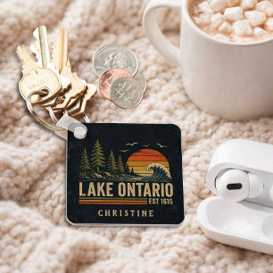 Ontario Meer Vintage Grote Meren Meer Leven Sleutelhanger