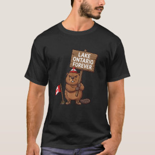 Ontario Meer Voor Altijd Dier Bever Grappig Anti M T-shirt
