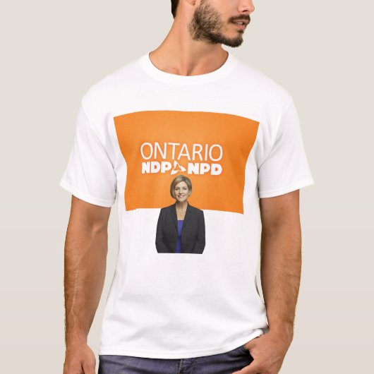 Ontario NDP Mannen T Shirt (Voorkant)