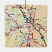 Ontario of  kaart keramisch ornament (Achterkant)