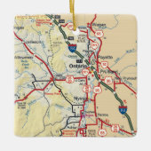 Ontario of  kaart keramisch ornament (Voorkant)