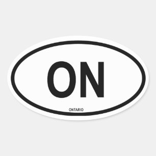 Ontario "ON" Ovale Sticker