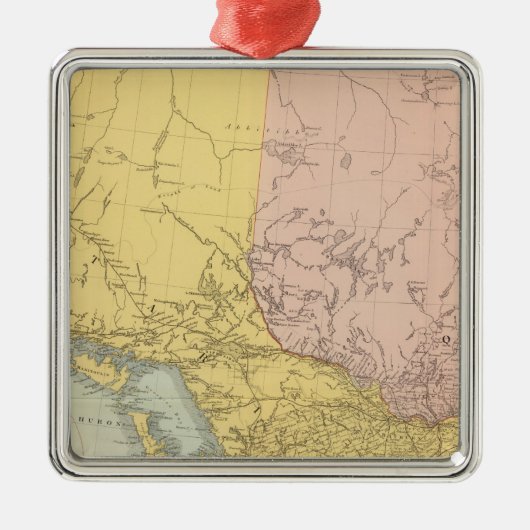 Ontario, Quebec Metalen Ornament (Voorkant)