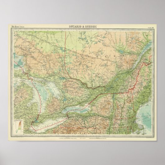 Ontario & Quebec Poster (Voorkant)