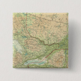 Ontario & Quebec Vierkante Button 5,1 Cm