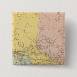 Ontario, Quebec Vierkante Button 5,1 Cm