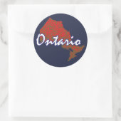 Ontario Ronde Sticker (Tas)