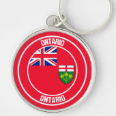 Ontario Round Emblem Sleutelhanger (Voorkant)