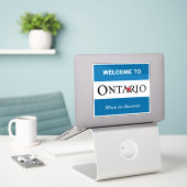 Ontario Sticker (Laptop op bureau)