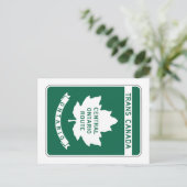 Ontario, Trans-Canada Highway Sign Briefkaart (Staand voorkant)