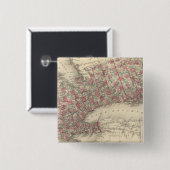 Ontario Vierkante Button 5,1 Cm (Voorkant /achterkant)